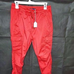 Red Polo Cargo Trousers